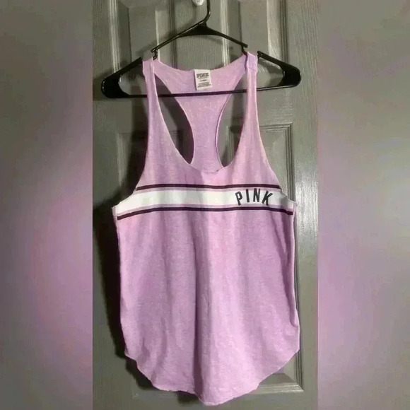 PINK Victoria Secret pinkish lavender razorback tank size medium - Picture 1 of 5